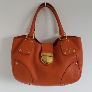 Prada Medium Pushlock Tote